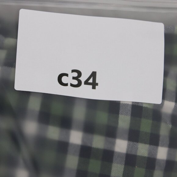 Banana Republic Luxe Flannel Shirt Mens Large Green/Black Camden Fit Cotton L/S - Picture 14 of 14